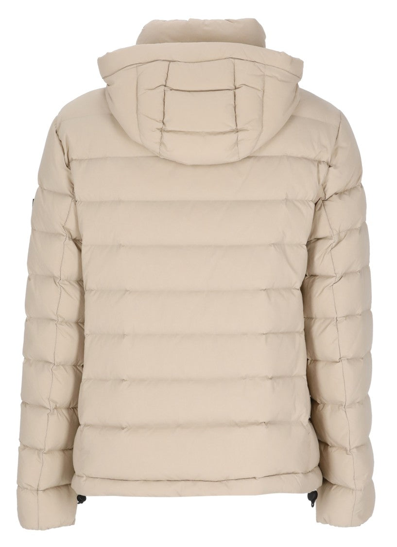 Peuterey Beige Boggs Hooded Quilted Down Jacket