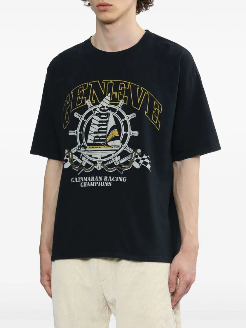 Rhude Geneve Catamaran Cotton T-Shirt