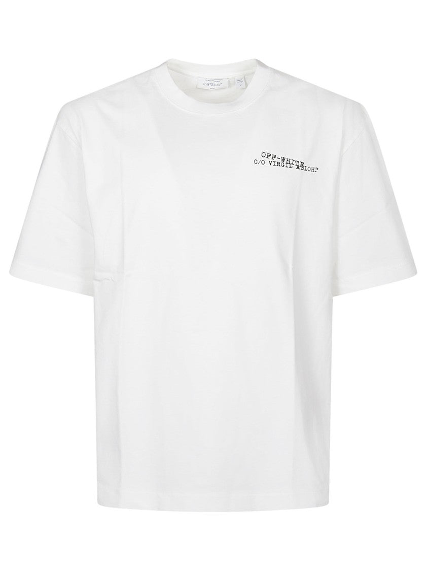 Off-White Type Machine Arrow Cotton T-Shirt