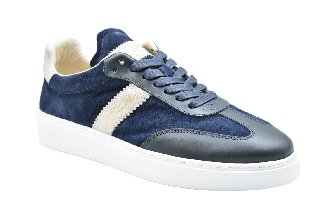 Pantofola D'oro Blue Laced Comfort Sleek Low Shoes
