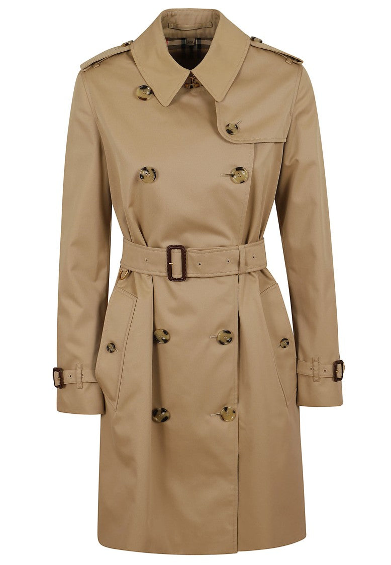 Burberry Waterproof Belted Cotton Trench Coat