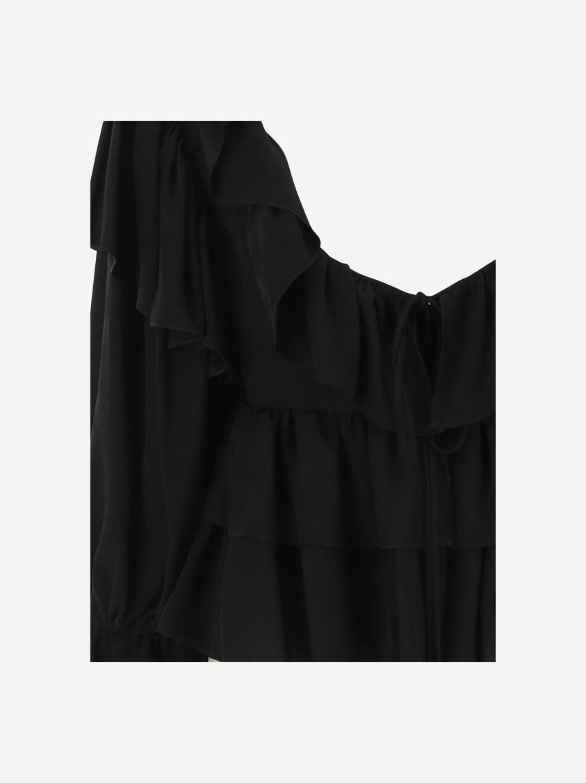 Chloé Floral Viscose Ruffle Top