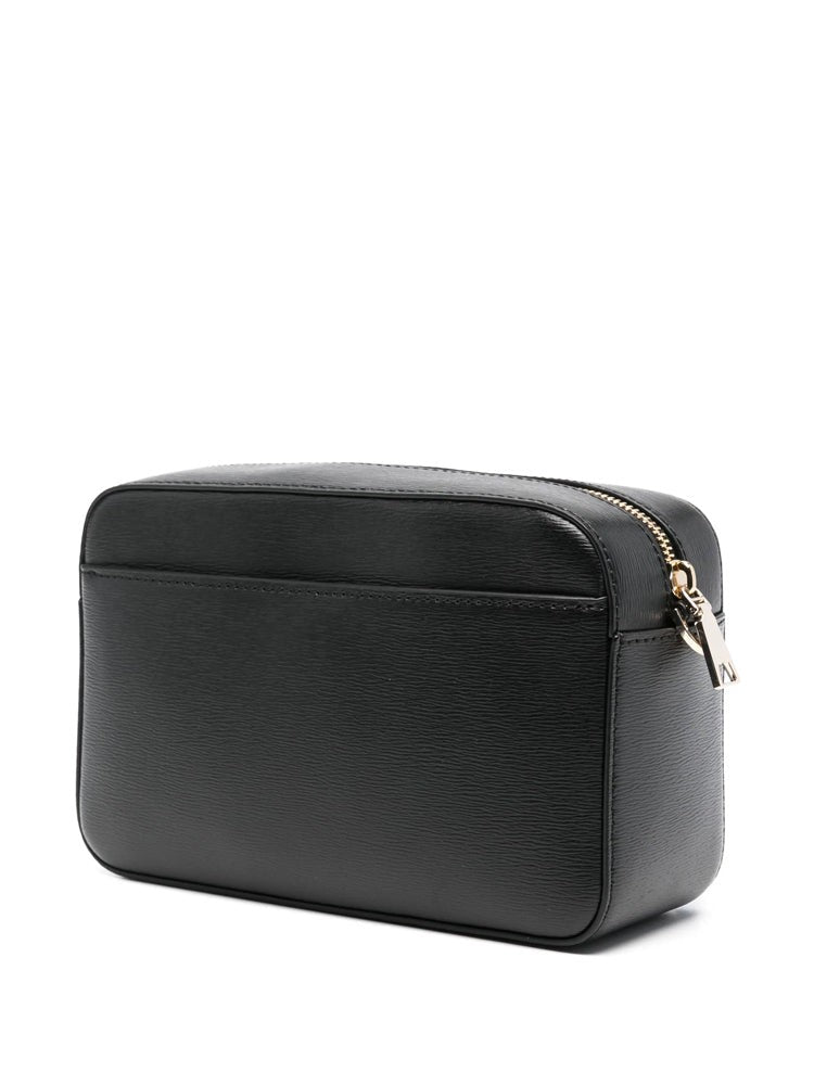 Dkny Multicolour Textured Leather Shoulder Bag With Embossed Branding