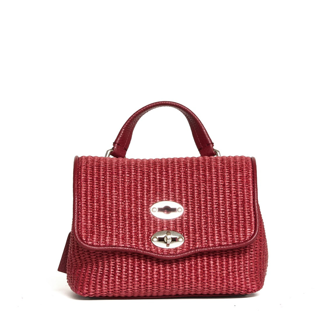 Zanellato Nikel Raffia Baby Postina Shoulder Bag