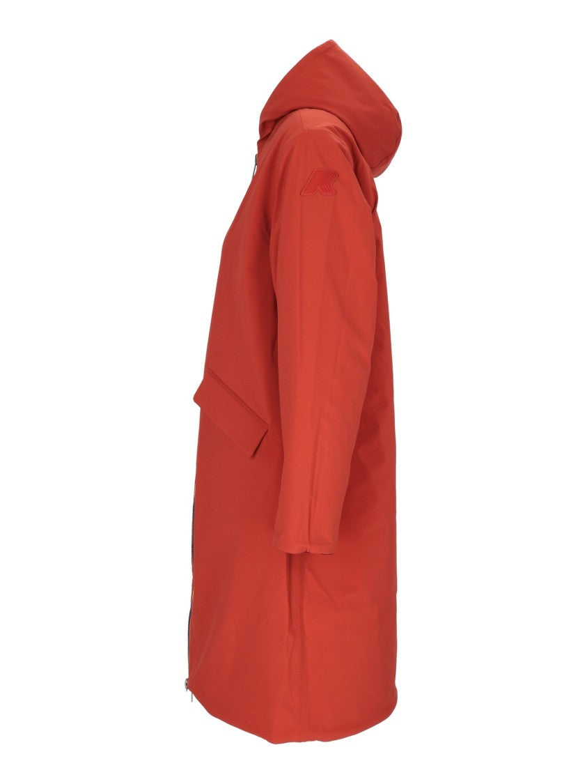 K-Way Reversible Wool-Bonded 3/4 Length K-Way Coat