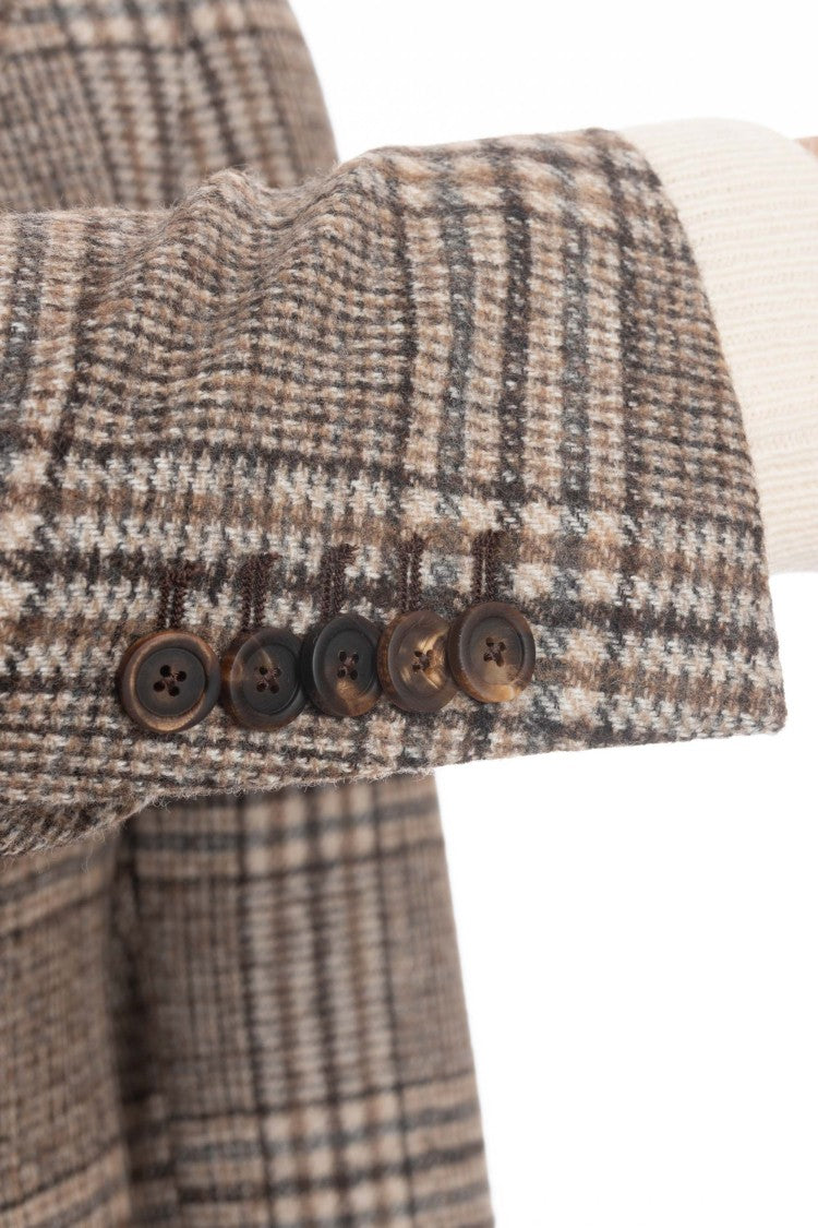 Tagliatore Prince Of Wales Wool-Alpaca Jacket