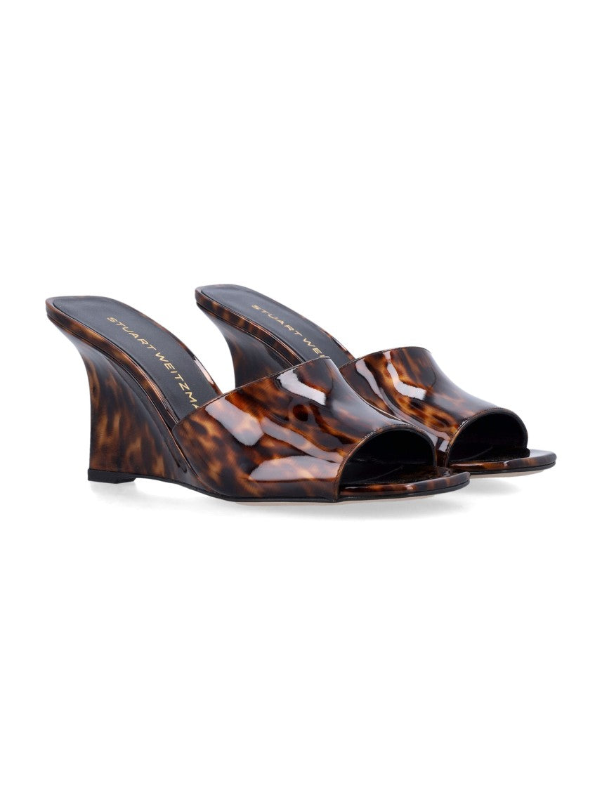 Stuart Weitzman Vinnie Wedge Mule Sandals