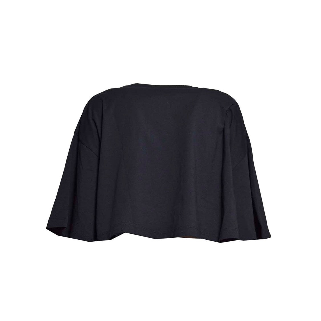 Dsquared2 Black Cotton Oversize Crop T-Shirt