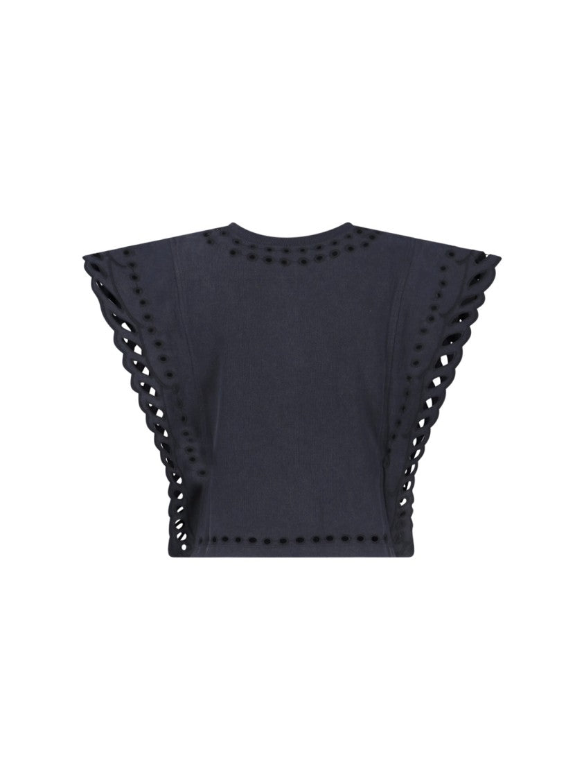 Isabel Marant Étoile Classic Black T-Shirts And Polos With Versatile Fit