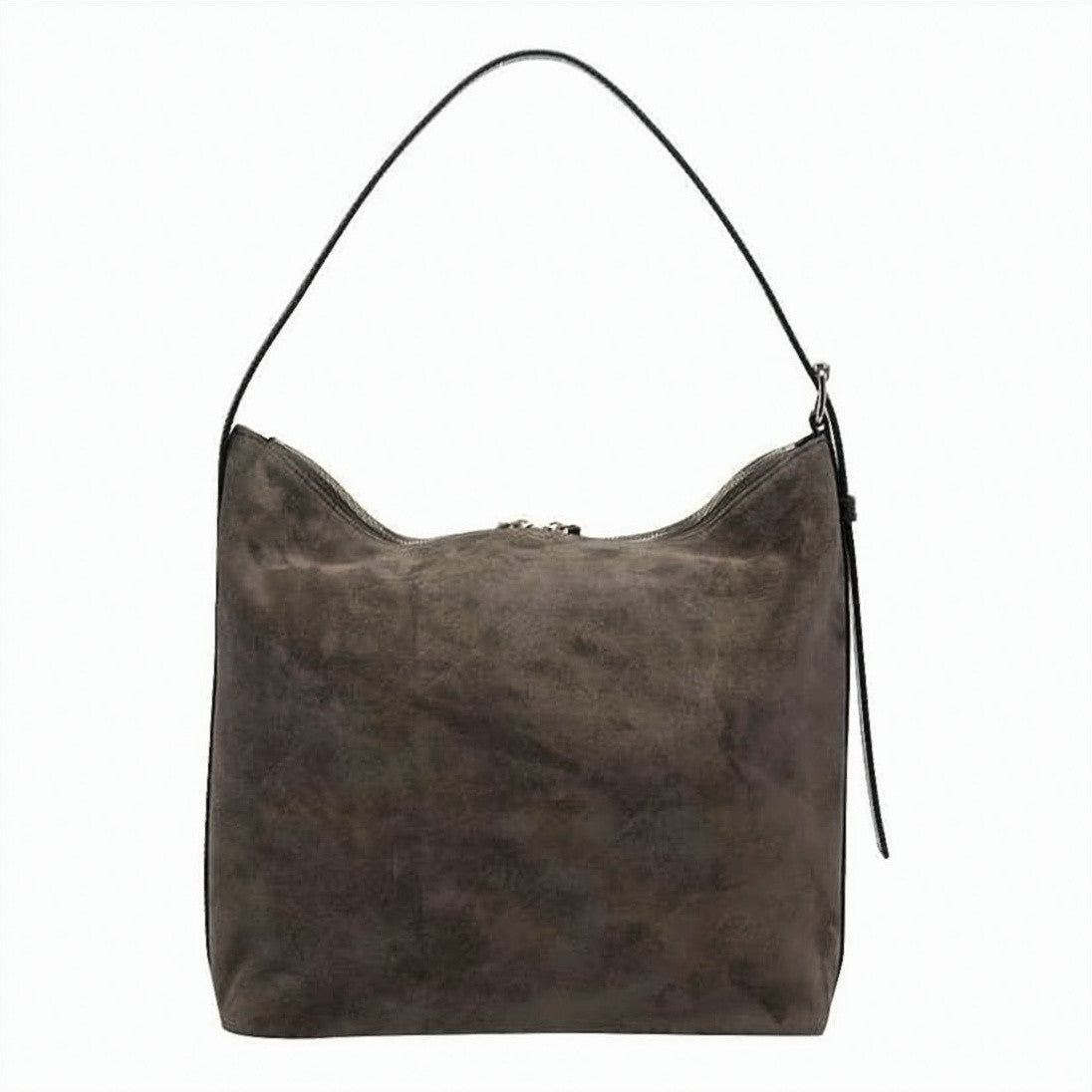 A.P.C. Suede-Textured Shoulder Bag With Top Zipper Closure