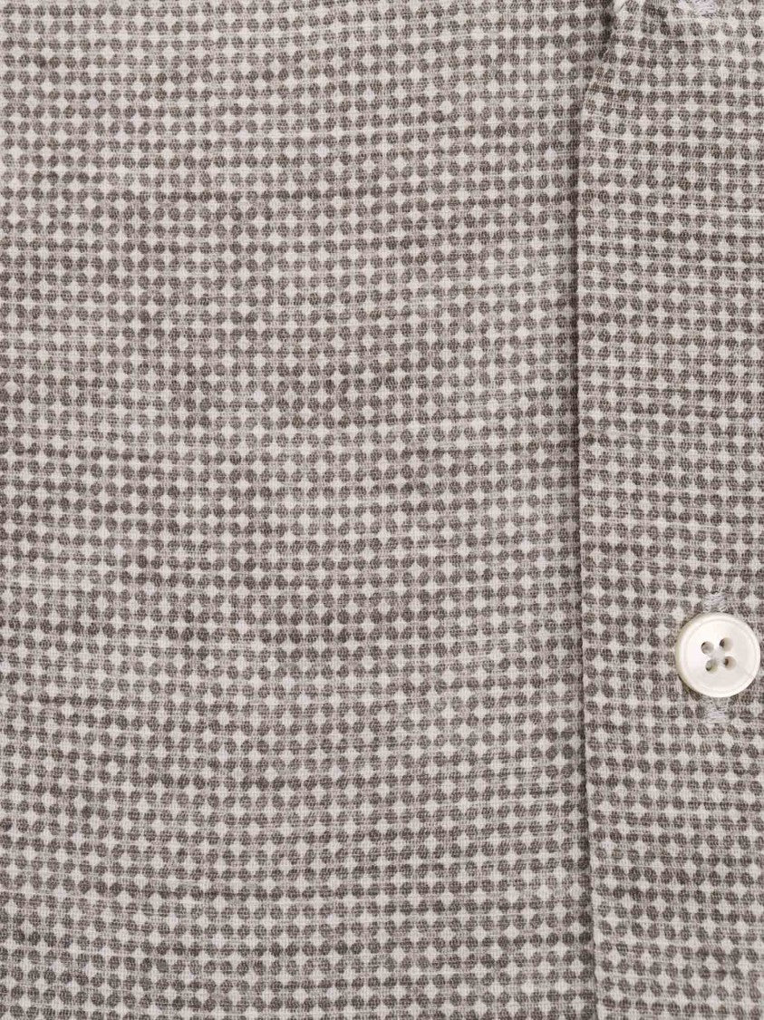 Xacus Checkered Casual Shirt With Classic Collar And Button Front