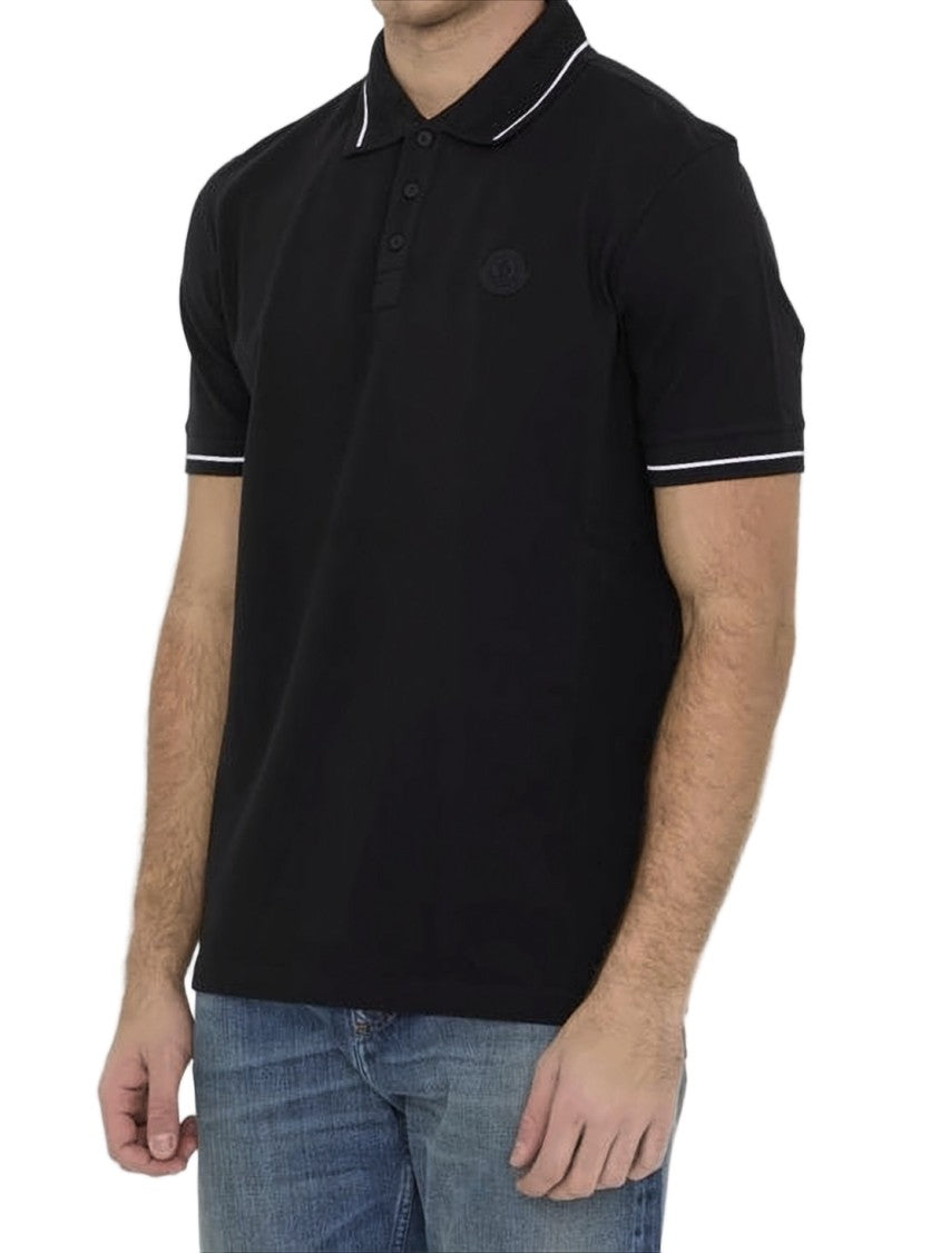 Moncler Short-Sleeve Polo Shirt With White Piping