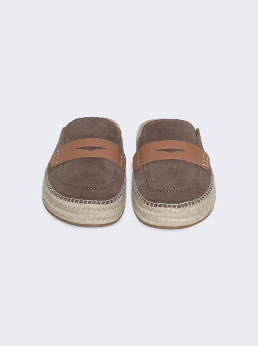 J. W. Anderson Espadrille Loafer Mules Taupe