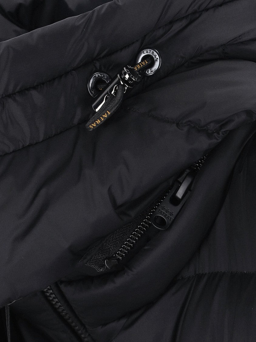 Tatras Black Fabric "Heliconia" Long Down Jacket