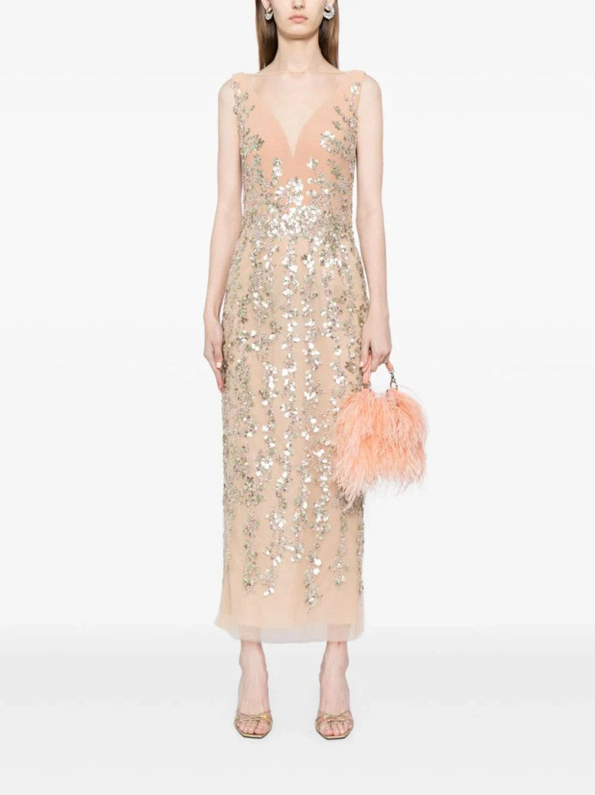 Saiid Kobeisy Tulle Dress, Straight Fit Dress