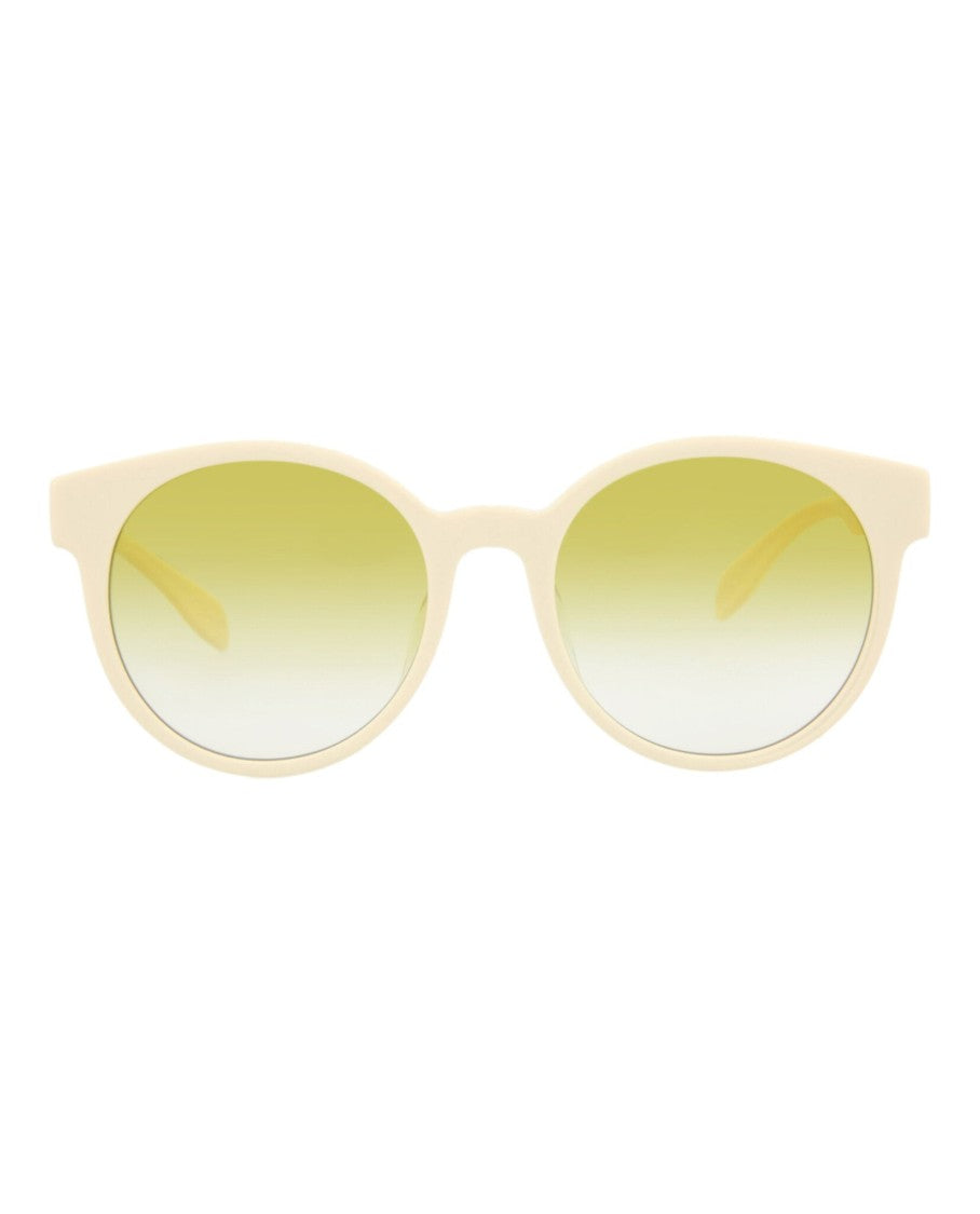 Alexander Mcqueen Round-Frame Acetate Sunglasses With Gradient Lenses