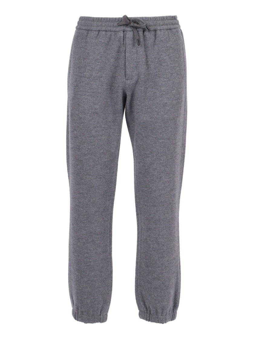 Circolo 1901 Cuffed Wool Trousers With Structured Fit