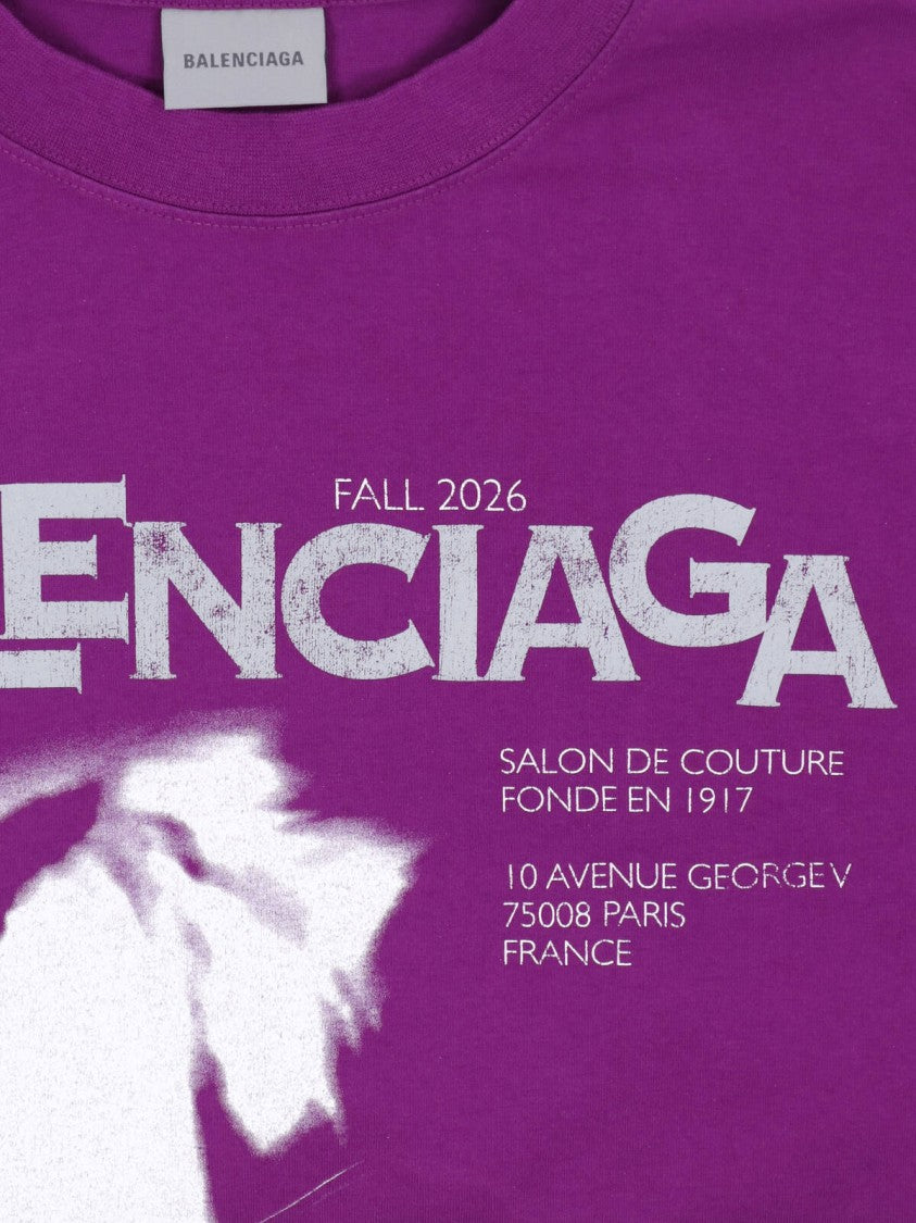 Balenciaga Boxy-Fit T-Shirt With Bold Graphic Print