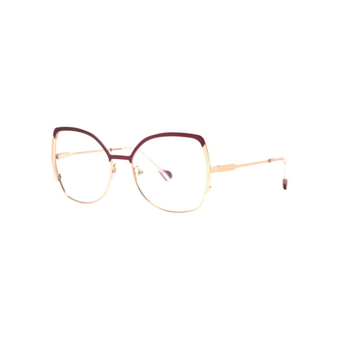 Xavier Garcia Design Adele C-4 Geometric Two-Tone Eyeglasses With Cat-Eye Silhouette