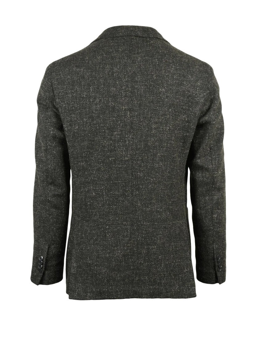 Luigi Bianchi Rounded Jacket With Modern Silhouette And Textured Fabric
