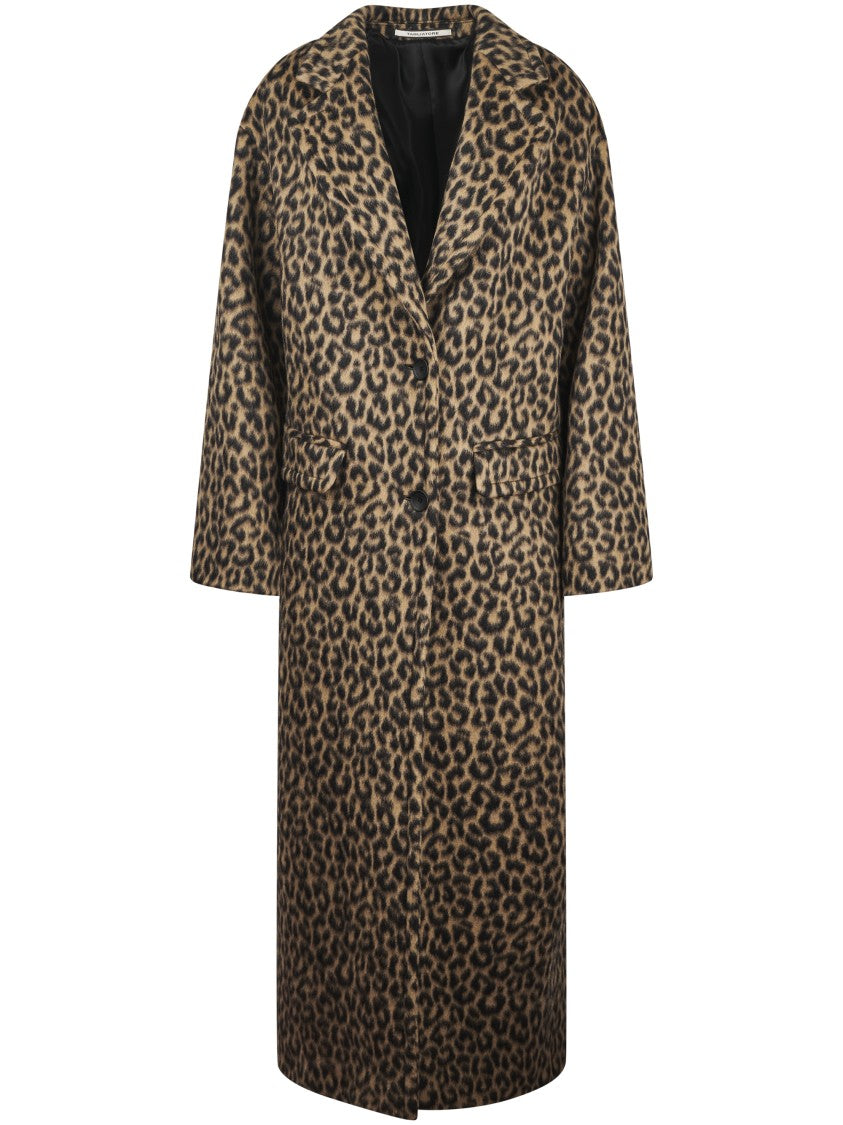 Tagliatore Lined Black Coat With Structured Silhouette