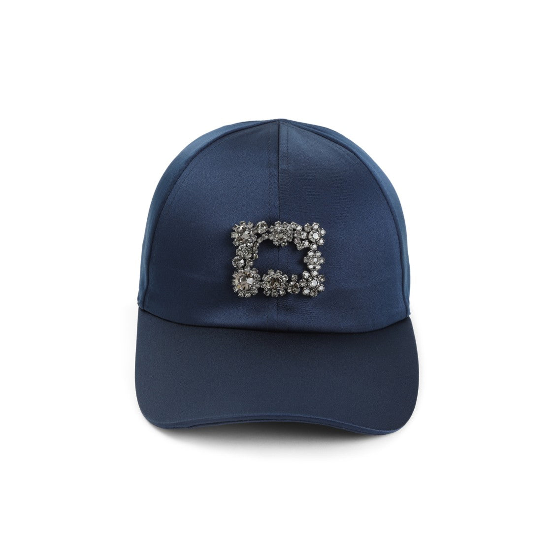 Roger Vivier Satin Baseball Cap With Crystal Embellishment