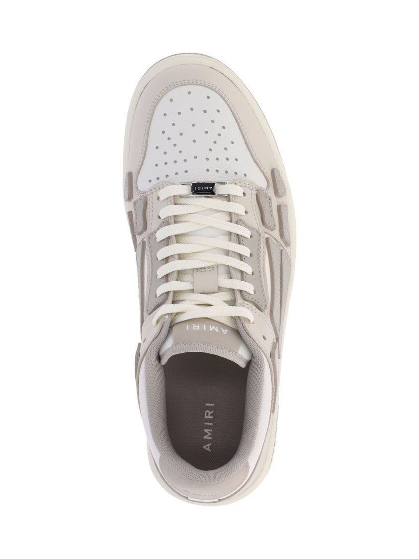 Amiri White Layered Perforated Low-Top Sneakers