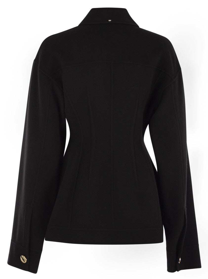 Sportmax Egeo - Tight-Fitting Wool Caban