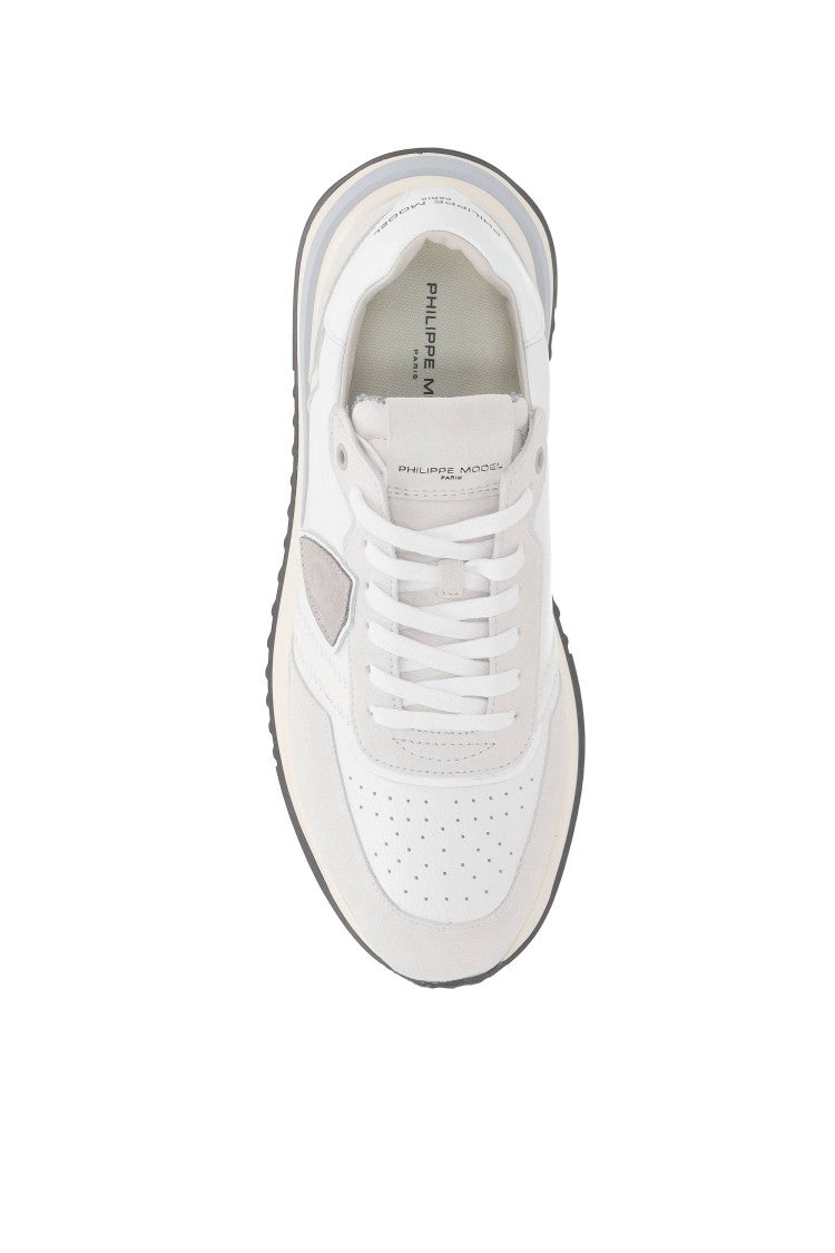 Philippe Model Tropez 2.1 Leather And Suede Running Sneakers