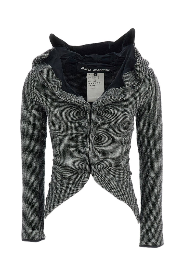 Junya Watanabe Wool-Blend Velvet Collar Unstructured Knit Jacket
