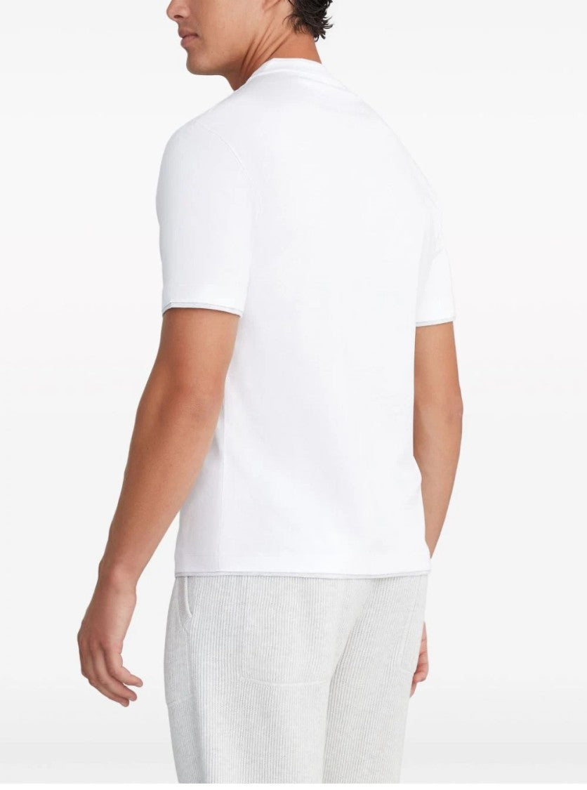 Brunello Cucinelli White Cotton T-Shirt