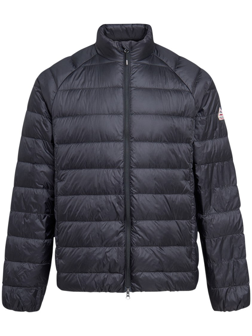 Pyrenex Guzed Sc Black High-Collar Lightweight Quilted Jacket