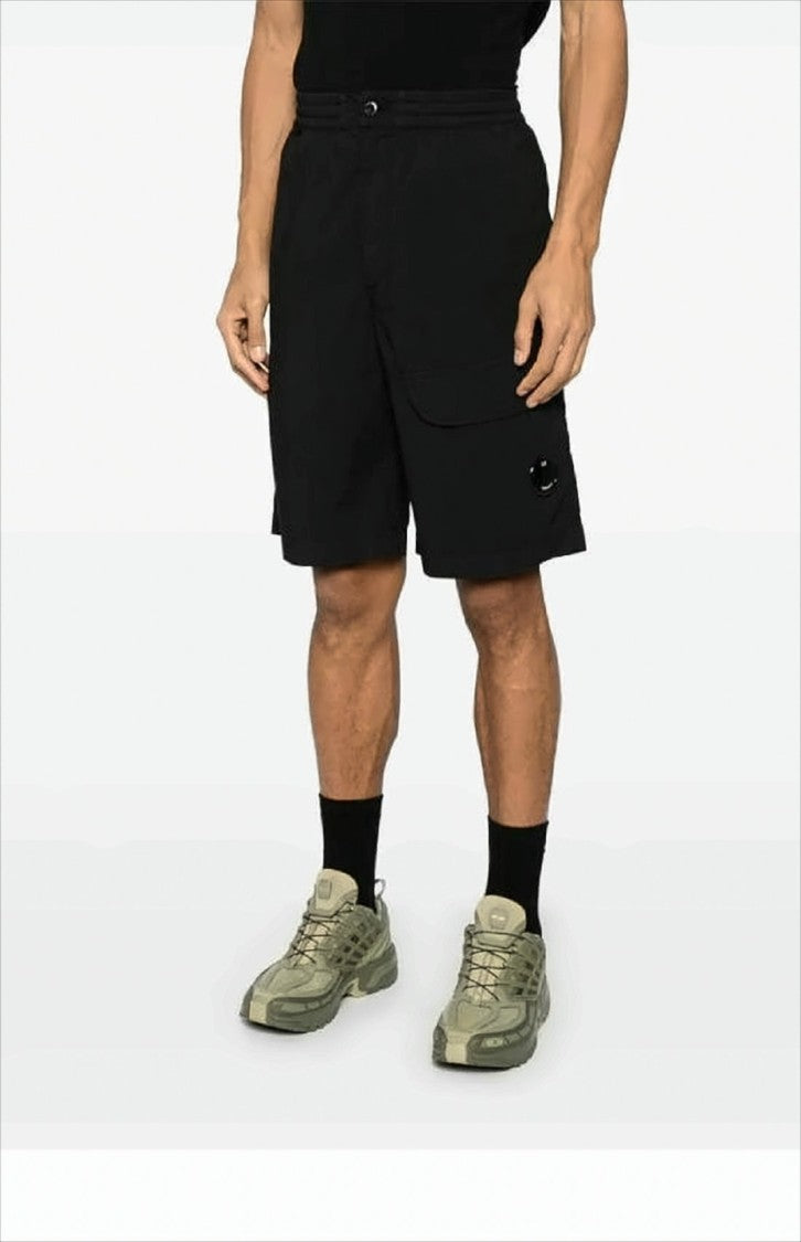 C.P. Company Mid-Thigh Length Minimalist Shorts With Functional Pocket