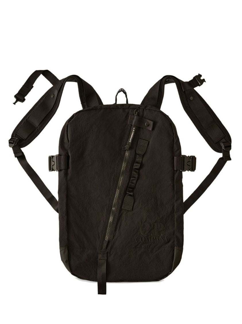 C.P. Company Black Backpack With Padded Straps