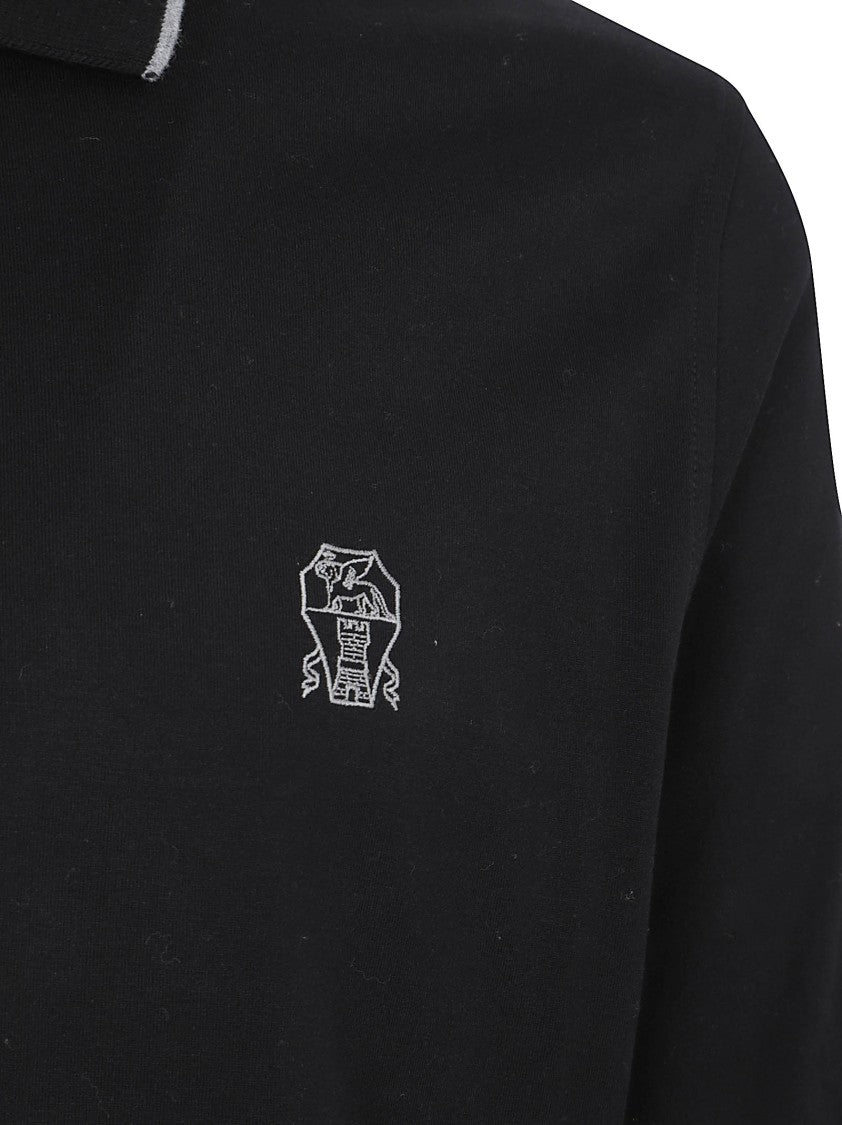 Brunello Cucinelli Cotton Polo Shirt With Classic Collar