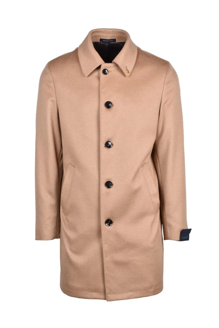 Sartoria Latorre Beige Wool Polyester Cashmere Coat