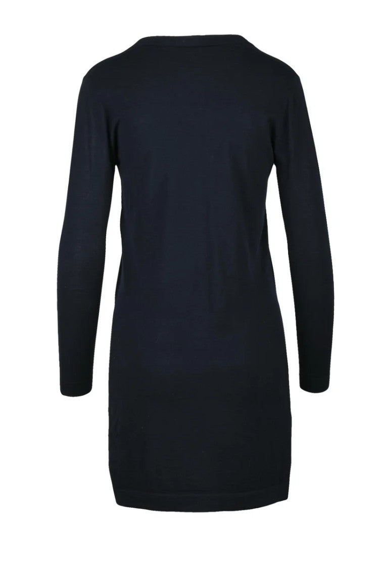 Max Mara Multicolor Virgin Wool Cardigan With V-Neckline And Button Front