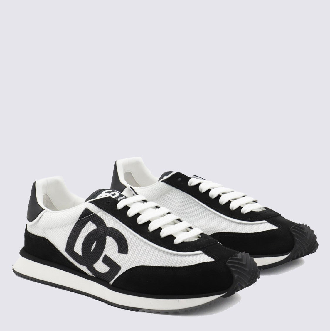 Dolce & Gabbana Monochrome Sneakers With Bold Dg Logo