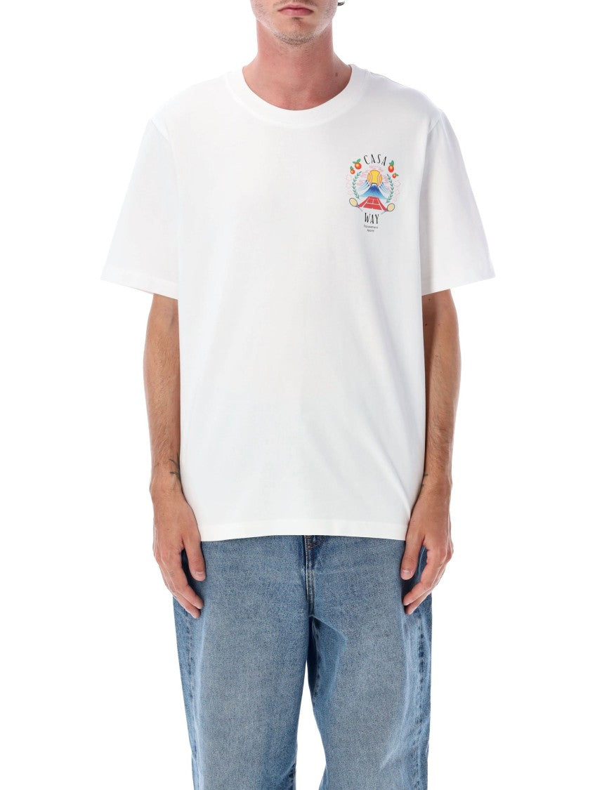 Casablanca Casa Way Mountain Printed T-Shirt