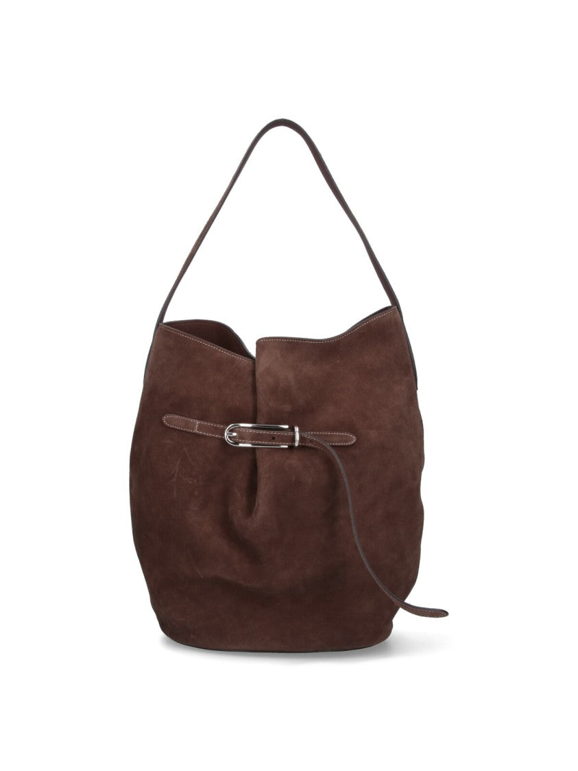 Liffner Large "Belted Bag" Bucket Bag – Brown