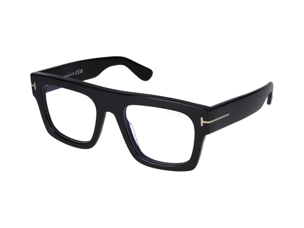 Tom Ford Black Oversized Square Eyeglasses