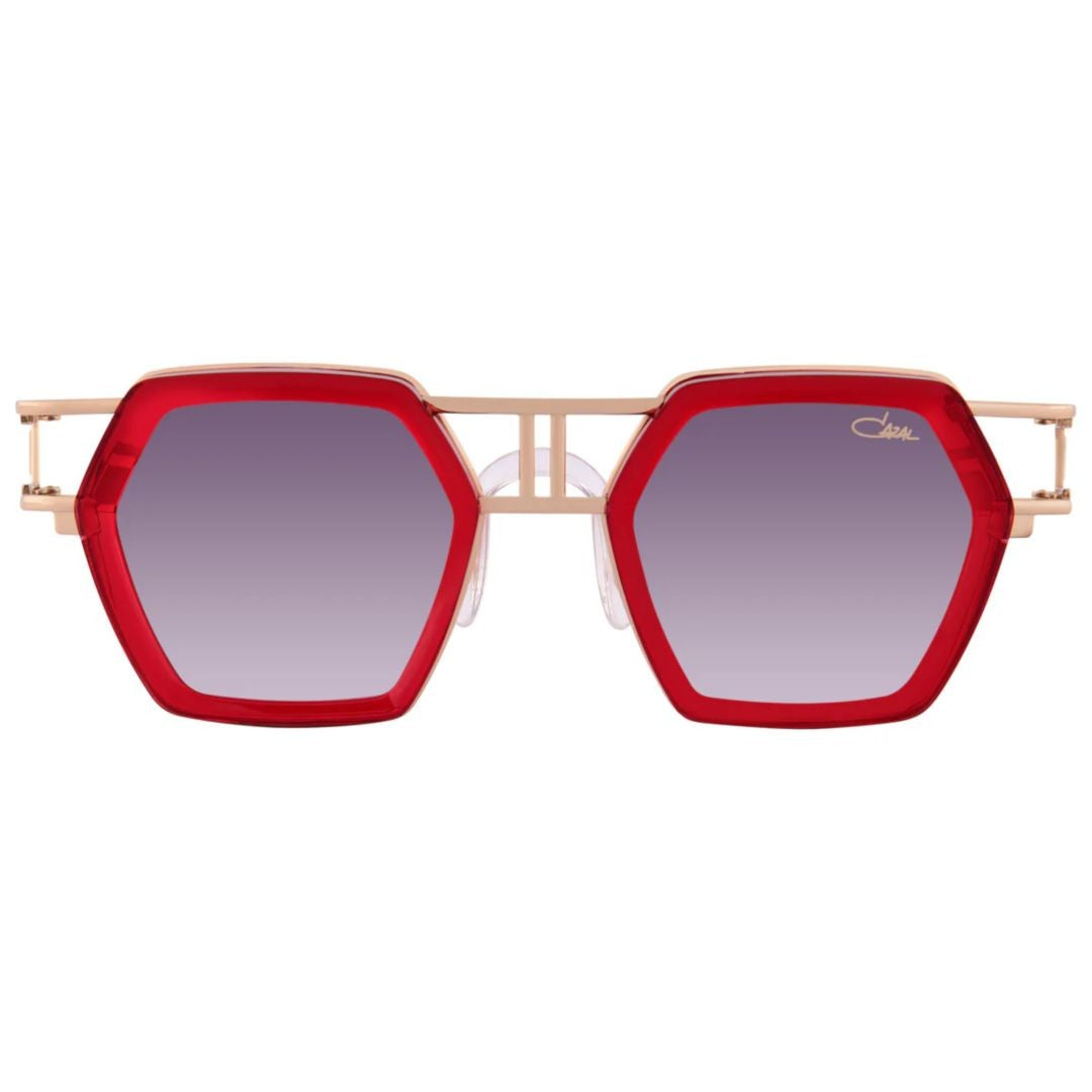 Cazal 677 Hexagonal Frame Sunglasses With Gradient Lenses