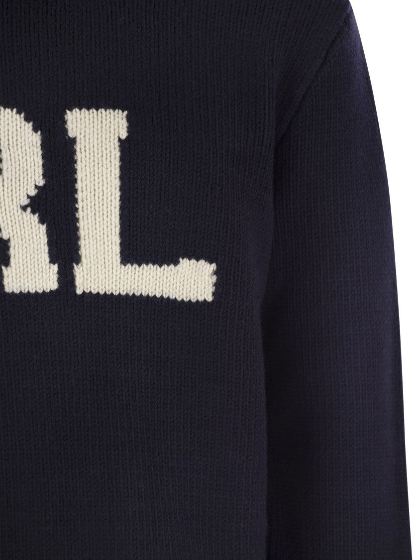 Polo Ralph Lauren Rl Wool Inlay Sweater