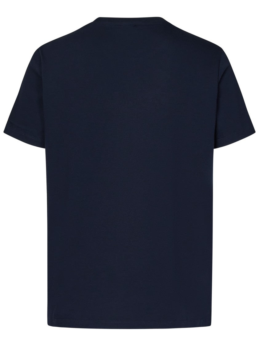 Etro Blue Cotton Jersey T-Shirt Subtle Logo