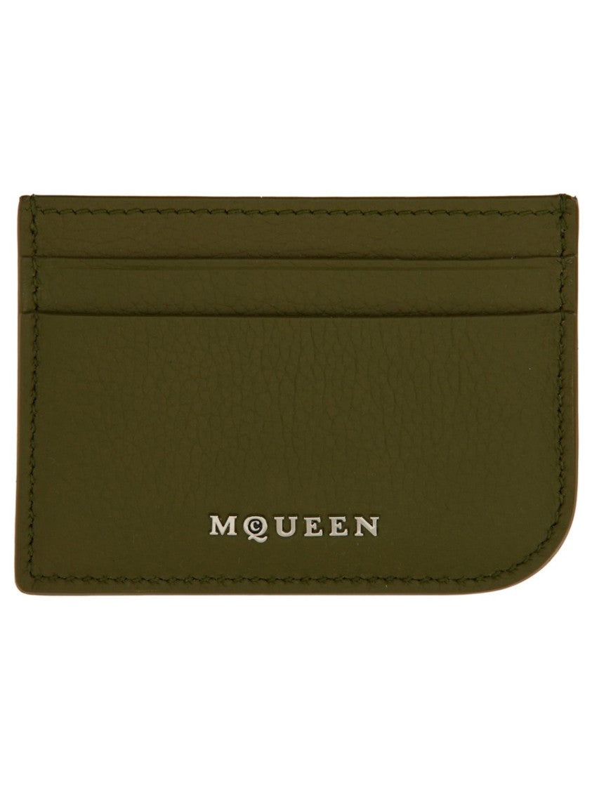 Alexander Mcqueen Leather Card Holder