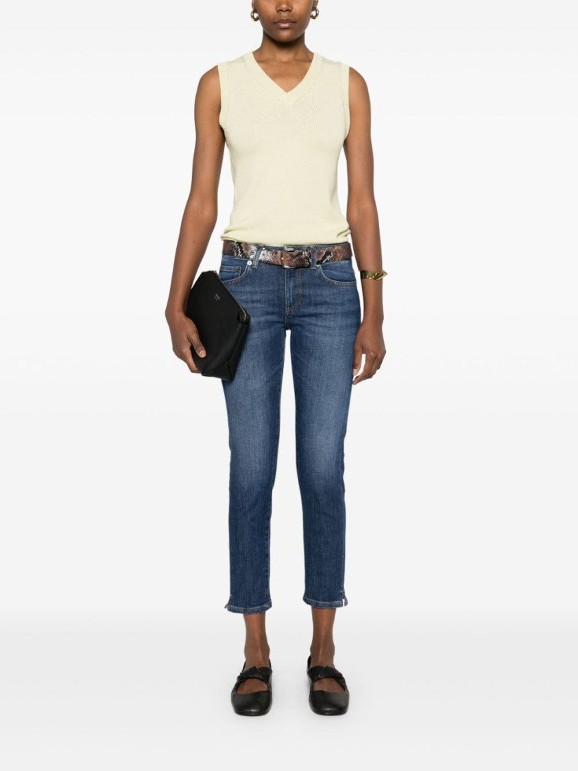 Dondup Slim Fit Cropped Jeans