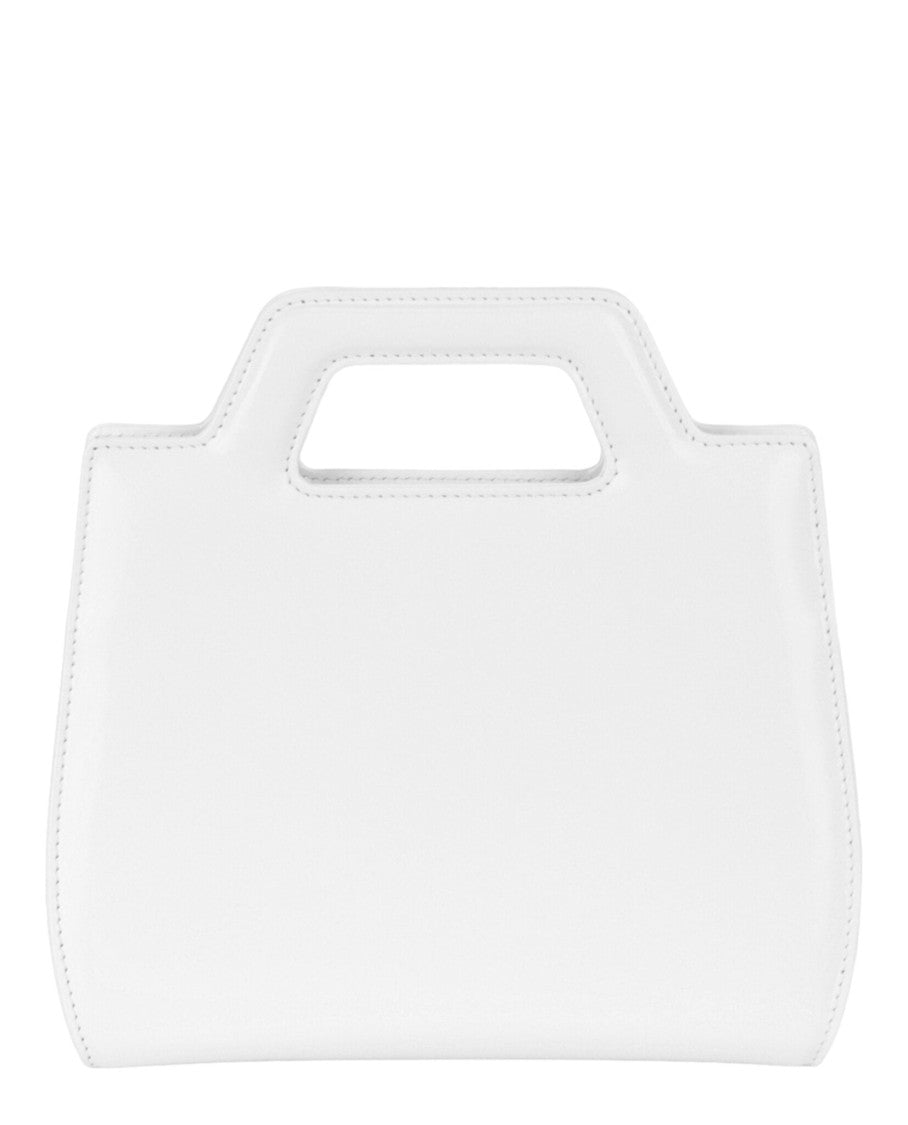 Ferragamo Mini Wanda Leather Top-Handle Bag With Structured Silhouette