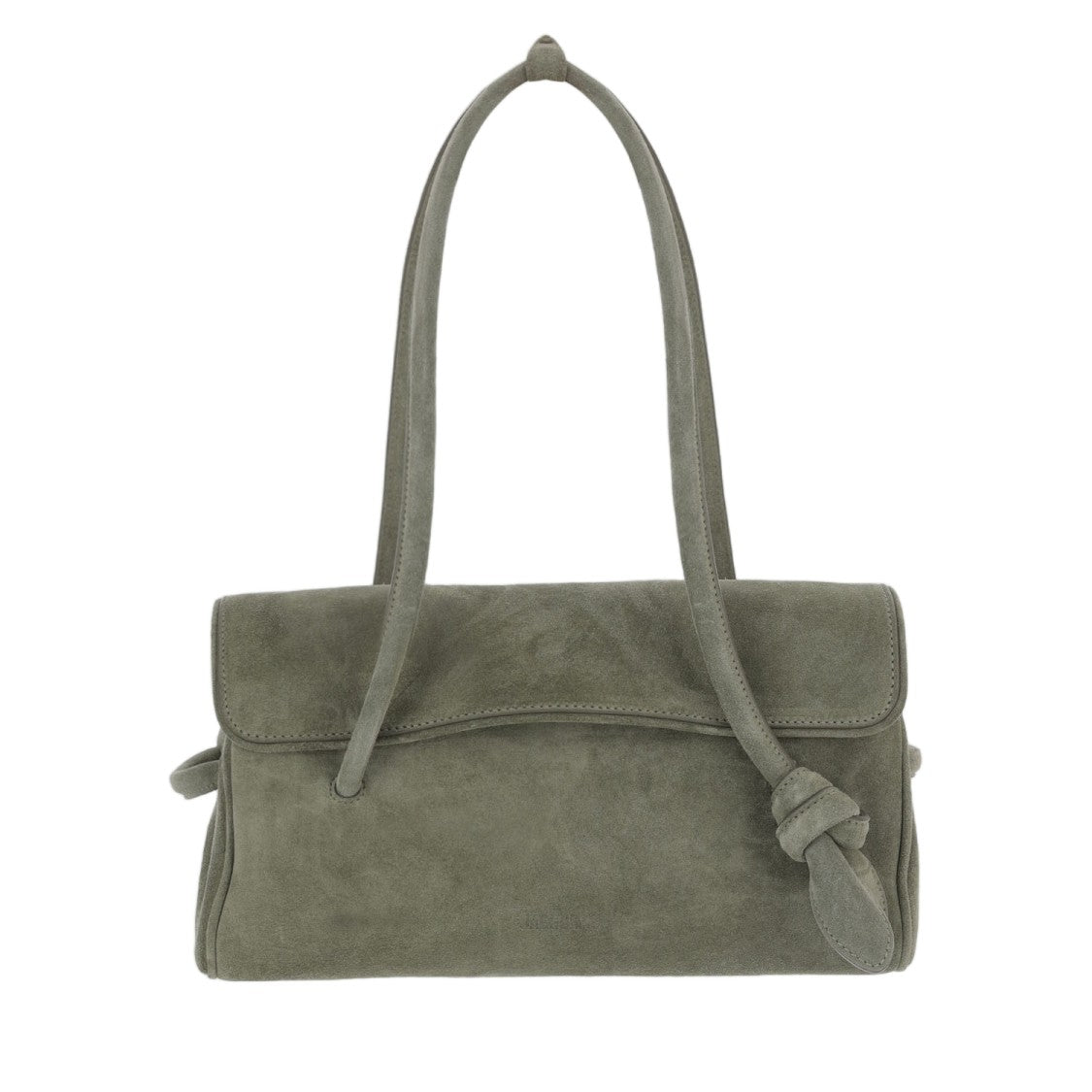 Jacquemus Rectangular Suede Travel Bag With Embossed Logo And Adjustable Handles