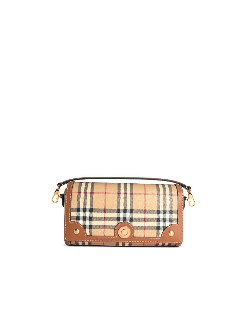 Burberry 'Note' Beige Cotton Blend Bag