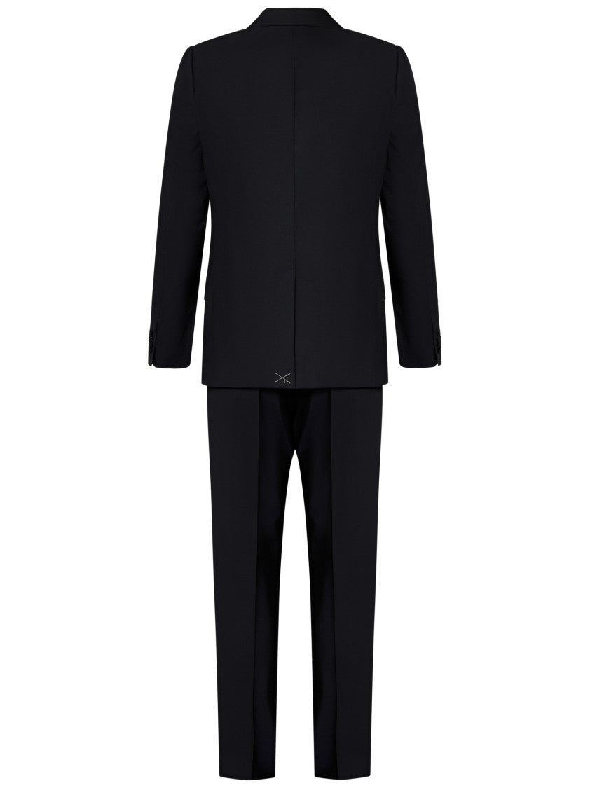 Dolce & Gabbana Blue Virgin Wool And Silk Three-Piece Tuxedo